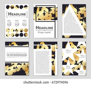 Abstract vector layout background set. For art template design, list, front page, mockup brochure theme style, banner, idea, cover, booklet, print, flyer, book, blank, card, ad, sign, sheet,, a4.