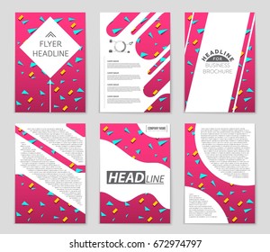 Abstract vector layout background set. For art template design, list, front page, mockup brochure theme style, banner, idea, cover, booklet, print, flyer, book, blank, card, ad, sign, sheet,, a4.