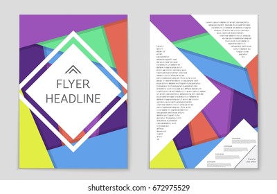 Abstract vector layout background set. For art template design, list, front page, mockup brochure theme style, banner, idea, cover, booklet, print, flyer, book, blank, card, ad, sign, sheet,, a4.