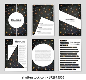 Abstract vector layout background set. For art template design, list, front page, mockup brochure theme style, banner, idea, cover, booklet, print, flyer, book, blank, card, ad, sign, sheet,, a4.