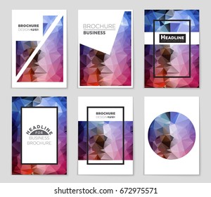 Abstract vector layout background set. For art template design, list, front page, mockup brochure theme style, banner, idea, cover, booklet, print, flyer, book, blank, card, ad, sign, sheet,, a4