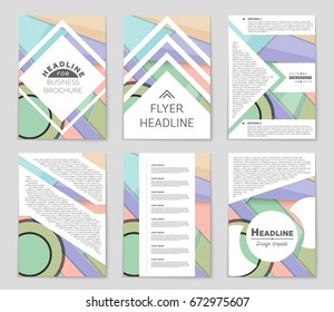 Abstract vector layout background set. For art template design, list, front page, mockup brochure theme style, banner, idea, cover, booklet, print, flyer, book, blank, card, ad, sign, sheet,, a4.