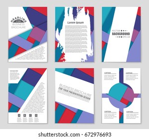 Abstract vector layout background set. For art template design, list, front page, mockup brochure theme style, banner, idea, cover, booklet, print, flyer, book, blank, card, ad, sign, sheet,, a4.