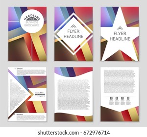 Abstract vector layout background set. For art template design, list, front page, mockup brochure theme style, banner, idea, cover, booklet, print, flyer, book, blank, card, ad, sign, sheet,, a4.