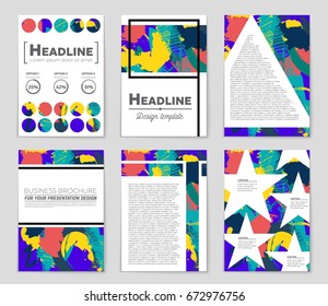 Abstract vector layout background set. For art template design, list, front page, mockup brochure theme style, banner, idea, cover, booklet, print, flyer, book, blank, card, ad, sign, sheet,, a4.