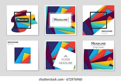 Abstract vector layout background set. For art template design, list, front page, mockup brochure theme style, banner, idea, cover, booklet, print, flyer, book, blank, card, ad, sign, sheet,, a4.