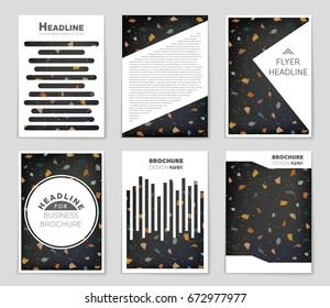 Abstract vector layout background set. For art template design, list, front page, mockup brochure theme style, banner, idea, cover, booklet, print, flyer, book, blank, card, ad, sign, sheet,, a4.
