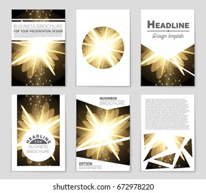 Abstract vector layout background set. For art template design, list, front page, mockup brochure theme style, banner, idea, cover, booklet, print, flyer, book, blank, card, ad, sign, sheet,, a4.
