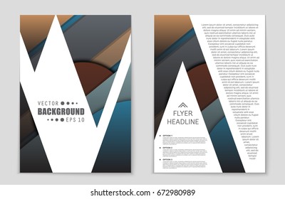 Abstract vector layout background set. For art template design, list, front page, mockup brochure theme style, banner, idea, cover, booklet, print, flyer, book, blank, card, ad, sign, sheet,, a4.