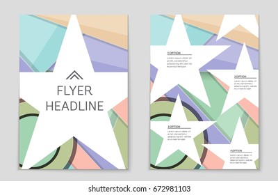 Abstract vector layout background set. For art template design, list, front page, mockup brochure theme style, banner, idea, cover, booklet, print, flyer, book, blank, card, ad, sign, sheet,, a4.