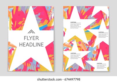Abstract vector layout background set. For art template design, list, front page, mockup brochure theme style, banner, idea, cover, booklet, print, flyer, book, blank, card, ad, sign, sheet,, a4.