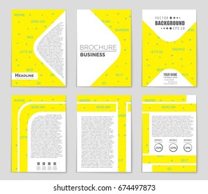 Abstract vector layout background set. For art template design, list, front page, mockup brochure theme style, banner, idea, cover, booklet, print, flyer, book, blank, card, ad, sign, sheet,, a4.