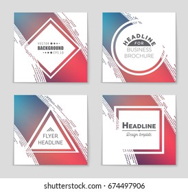 Abstract vector layout background set. For art template design, list, front page, mockup brochure theme style, banner, idea, cover, booklet, print, flyer, book, blank, card, ad, sign, sheet,, a4.