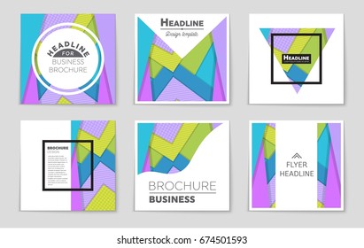 Abstract vector layout background set. For art template design, list, front page, mockup brochure theme style, banner, idea, cover, booklet, print, flyer, book, blank, card, ad, sign, sheet,, a4.