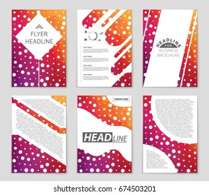 Abstract vector layout background set. For art template design, list, front page, mockup brochure theme style, banner, idea, cover, booklet, print, flyer, book, blank, card, ad, sign, sheet,, a4.