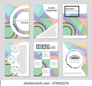 Abstract vector layout background set. For art template design, list, front page, mockup brochure theme style, banner, idea, cover, booklet, print, flyer, book, blank, card, ad, sign, sheet,, a4.