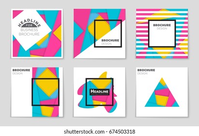 Abstract vector layout background set. For art template design, list, front page, mockup brochure theme style, banner, idea, cover, booklet, print, flyer, book, blank, card, ad, sign, sheet,, a4.