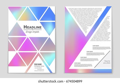 Abstract vector layout background set. For art template design, list, front page, mockup brochure theme style, banner, idea, cover, booklet, print, flyer, book, blank, card, ad, sign, sheet,, a4.