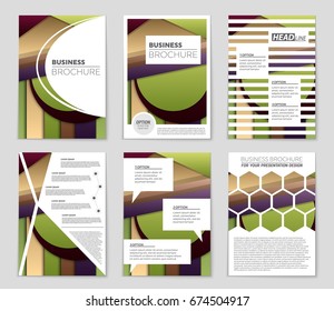 Abstract vector layout background set. For art template design, list, front page, mockup brochure theme style, banner, idea, cover, booklet, print, flyer, book, blank, card, ad, sign, sheet,, a4.