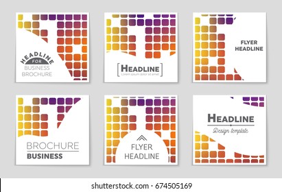 Abstract vector layout background set. For art template design, list, front page, mockup brochure theme style, banner, idea, cover, booklet, print, flyer, book, blank, card, ad, sign, sheet,, a4.
