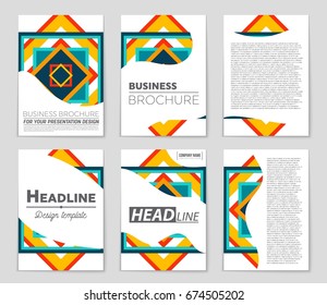 Abstract vector layout background set. For art template design, list, front page, mockup brochure theme style, banner, idea, cover, booklet, print, flyer, book, blank, card, ad, sign, sheet,, a4.