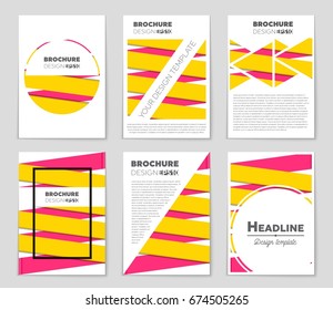 Abstract vector layout background set. For art template design, list, front page, mockup brochure theme style, banner, idea, cover, booklet, print, flyer, book, blank, card, ad, sign, sheet,, a4.