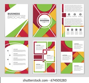 Abstract vector layout background set. For art template design, list, front page, mockup brochure theme style, banner, idea, cover, booklet, print, flyer, book, blank, card, ad, sign, sheet,, a4.