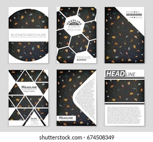 Abstract vector layout background set. For art template design, list, front page, mockup brochure theme style, banner, idea, cover, booklet, print, flyer, book, blank, card, ad, sign, sheet,, a4.