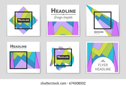 Abstract vector layout background set. For art template design, list, front page, mockup brochure theme style, banner, idea, cover, booklet, print, flyer, book, blank, card, ad, sign, sheet,, a4.