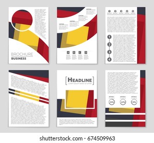 Abstract vector layout background set. For art template design, list, front page, mockup brochure theme style, banner, idea, cover, booklet, print, flyer, book, blank, card, ad, sign, sheet,, a4.