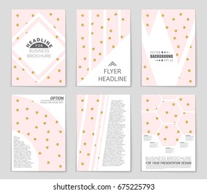 Abstract vector layout background set. For art template design, list, front page, mockup brochure theme style, banner, idea, cover, booklet, print, flyer, book, blank, card, ad, sign, sheet,, a4.