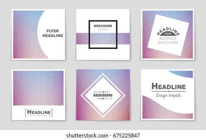 Abstract vector layout background set. For art template design, list, front page, mockup brochure theme style, banner, idea, cover, booklet, print, flyer, book, blank, card, ad, sign, sheet,, a4.