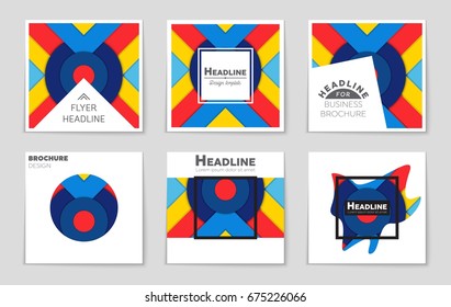 Abstract vector layout background set. For art template design, list, front page, mockup brochure theme style, banner, idea, cover, booklet, print, flyer, book, blank, card, ad, sign, sheet,, a4.