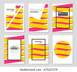 Abstract vector layout background set. For art template design, list, front page, mockup brochure theme style, banner, idea, cover, booklet, print, flyer, book, blank, card, ad, sign, sheet,, a4.