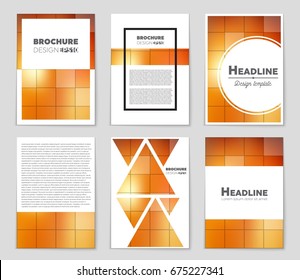 Abstract vector layout background set. For art template design, list, front page, mockup brochure theme style, banner, idea, cover, booklet, print, flyer, book, blank, card, ad, sign, sheet,, a4.