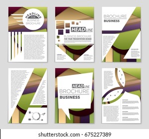 Abstract vector layout background set. For art template design, list, front page, mockup brochure theme style, banner, idea, cover, booklet, print, flyer, book, blank, card, ad, sign, sheet,, a4.