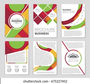 Abstract vector layout background set. For art template design, list, front page, mockup brochure theme style, banner, idea, cover, booklet, print, flyer, book, blank, card, ad, sign, sheet,, a4.