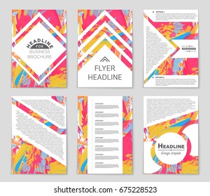 Abstract vector layout background set. For art template design, list, front page, mockup brochure theme style, banner, idea, cover, booklet, print, flyer, book, blank, card, ad, sign, sheet,, a4.