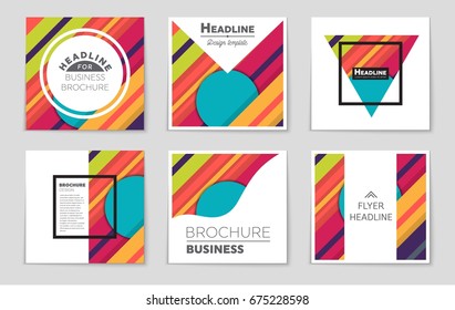 Abstract vector layout background set. For art template design, list, front page, mockup brochure theme style, banner, idea, cover, booklet, print, flyer, book, blank, card, ad, sign, sheet,, a4.