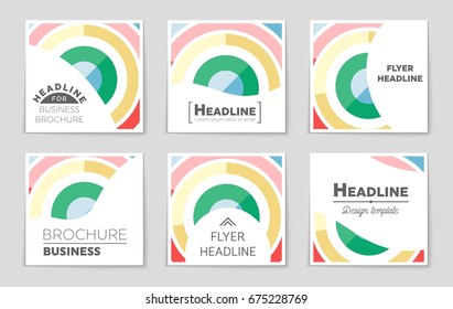 Abstract vector layout background set. For art template design, list, front page, mockup brochure theme style, banner, idea, cover, booklet, print, flyer, book, blank, card, ad, sign, sheet,, a4.