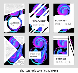 Abstract vector layout background set. For art template design, list, front page, mockup brochure theme style, banner, idea, cover, booklet, print, flyer, book, blank, card, ad, sign, sheet,, a4.