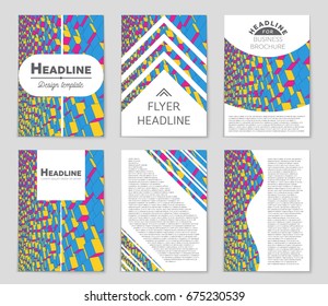 Abstract vector layout background set. For art template design, list, front page, mockup brochure theme style, banner, idea, cover, booklet, print, flyer, book, blank, card, ad, sign, sheet,, a4.