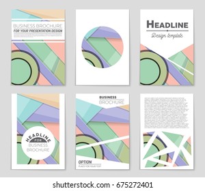 Abstract vector layout background set. For art template design, list, front page, mockup brochure theme style, banner, idea, cover, booklet, print, flyer, book, blank, card, ad, sign, sheet,, a4.