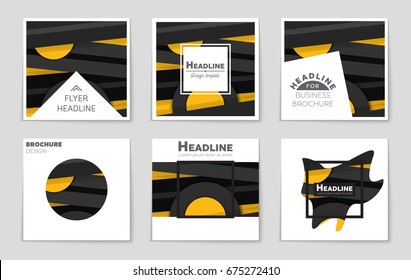 Abstract vector layout background set. For art template design, list, front page, mockup brochure theme style, banner, idea, cover, booklet, print, flyer, book, blank, card, ad, sign, sheet,, a4.