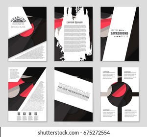 Abstract vector layout background set. For art template design, list, front page, mockup brochure theme style, banner, idea, cover, booklet, print, flyer, book, blank, card, ad, sign, sheet,, a4.