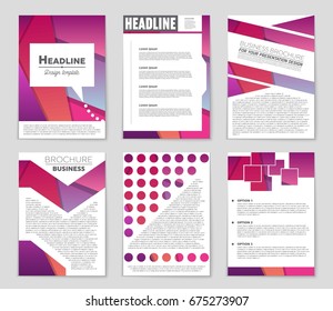 Abstract vector layout background set. For art template design, list, front page, mockup brochure theme style, banner, idea, cover, booklet, print, flyer, book, blank, card, ad, sign, sheet,, a4.