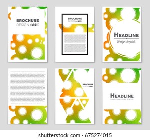 Abstract vector layout background set. For art template design, list, front page, mockup brochure theme style, banner, idea, cover, booklet, print, flyer, book, blank, card, ad, sign, sheet,, a4.
