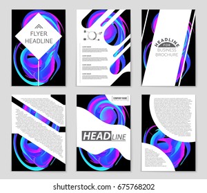 Abstract vector layout background set. For art template design, list, front page, mockup brochure theme style, banner, idea, cover, booklet, print, flyer, book, blank, card, ad, sign, sheet,, a4.