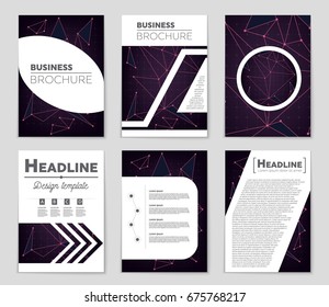 Abstract vector layout background set. For art template design, list, front page, mockup brochure theme style, banner, idea, cover, booklet, print, flyer, book, blank, card, ad, sign, sheet,, a4.