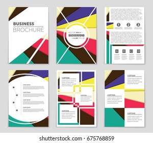 Abstract vector layout background set. For art template design, list, front page, mockup brochure theme style, banner, idea, cover, booklet, print, flyer, book, blank, card, ad, sign, sheet,, a4.